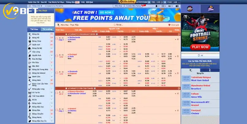 Cách đọc kèo rung bóng đá