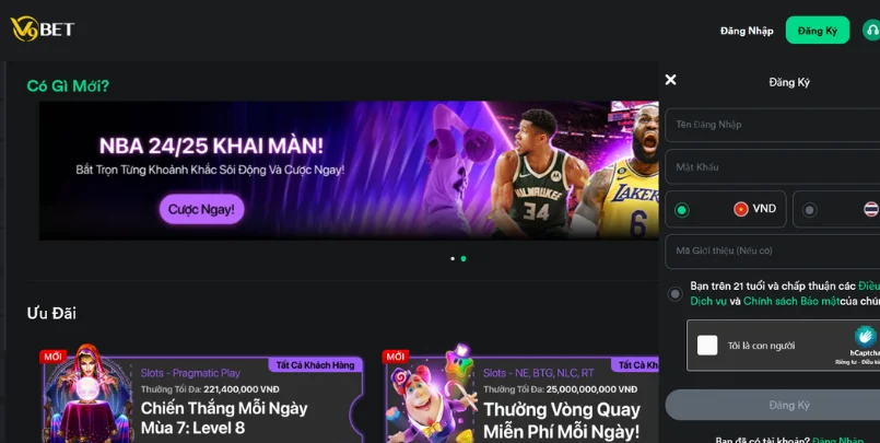 Hướng dẫn đăng ký V9bet