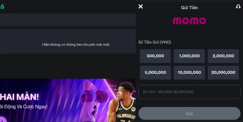 Nạp tiền v9bet bằng ví điện tử